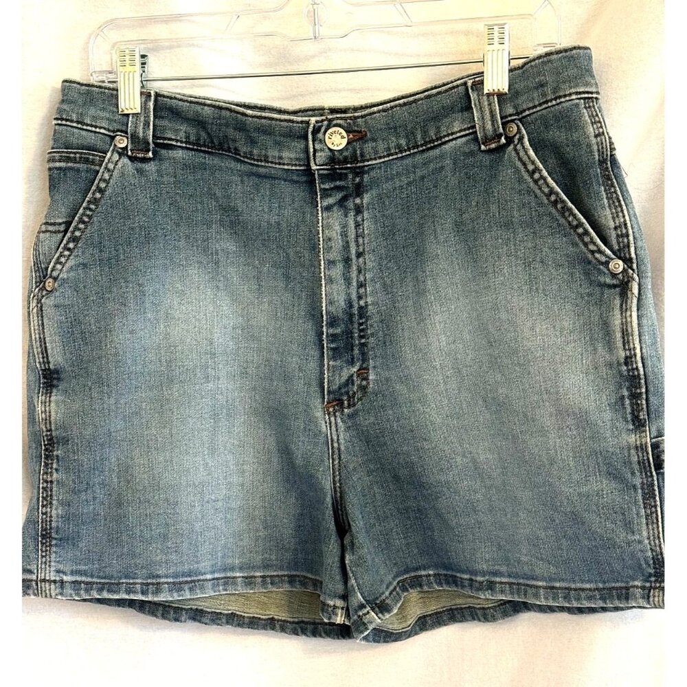 Lee's Vintage Women's Denim Cutoff Shorts, Size 14 Medium, Light Distress